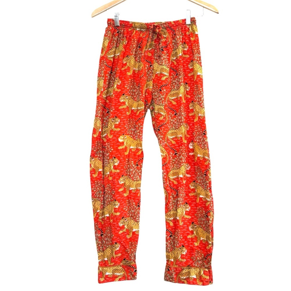 🌈 6/$60 Made In India Pants Size Medium 100% Cotton Jaguar Print